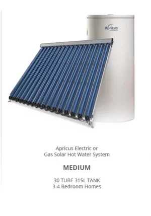 Apricus Electric Or Gas Solar Hot Water system