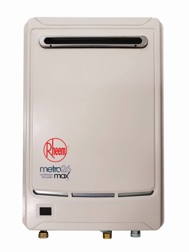 Rheem Metro Max 26 Litre Gas Continuous Flow Hot Water Heater Hot